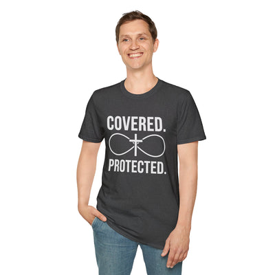 Covered Protected Unisex Tee — Bold Faith Shirt, Christian Statement Tee | Plainly Said