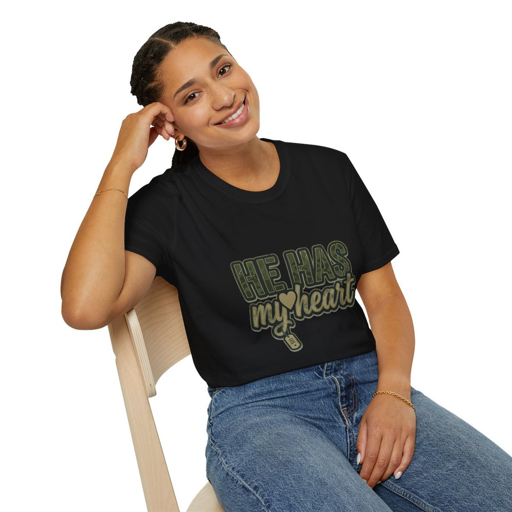 He Has My Heart – Support the Troops Tee