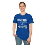 Covered Protected Unisex Tee — Bold Faith Shirt, Christian Statement Tee | Plainly Said