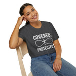 Covered Protected Unisex Tee — Bold Faith Shirt, Christian Statement Tee | Plainly Said
