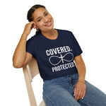 Covered Protected Unisex Tee — Bold Faith Shirt, Christian Statement Tee | Plainly Said