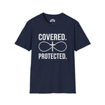 Covered Protected Unisex Tee — Bold Faith Shirt, Christian Statement Tee | Plainly Said