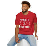 Covered Protected Unisex Tee — Bold Faith Shirt, Christian Statement Tee | Plainly Said