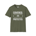 Covered Protected Unisex Tee — Bold Faith Shirt, Christian Statement Tee | Plainly Said