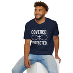 Covered Protected Unisex Tee — Bold Faith Shirt, Christian Statement Tee | Plainly Said
