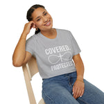Covered Protected Unisex Tee — Bold Faith Shirt, Christian Statement Tee | Plainly Said