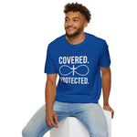 Covered Protected Unisex Tee — Bold Faith Shirt, Christian Statement Tee | Plainly Said