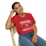 Covered Protected Unisex Tee — Bold Faith Shirt, Christian Statement Tee | Plainly Said