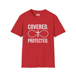 Covered Protected Unisex Tee — Bold Faith Shirt, Christian Statement Tee | Plainly Said