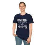 Covered Protected Unisex Tee — Bold Faith Shirt, Christian Statement Tee | Plainly Said