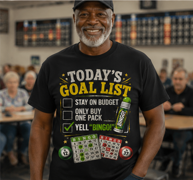Today’s Goal List Bingo T-Shirt