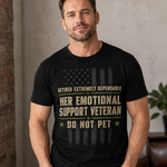 Her Emotional Support Veteran T-Shirt