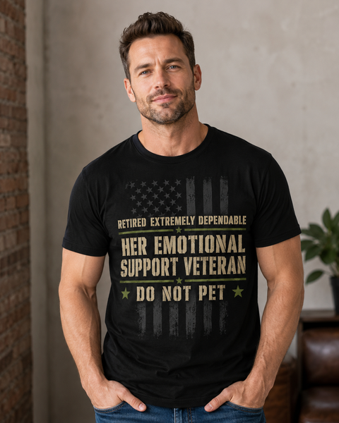 Her Emotional Support Veteran T-Shirt